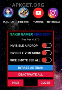 Sakib Gamer King Injector With Password 1